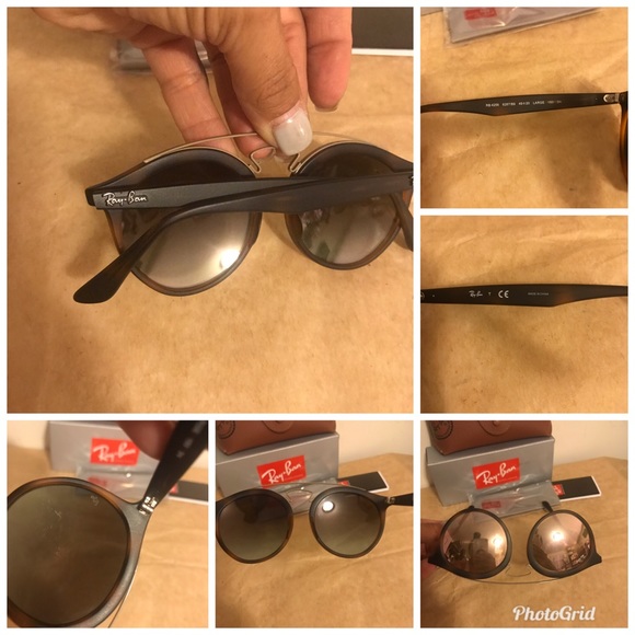 ?% Authentic Ray Ban Metallic Mirror Sunglasses main image 8